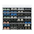thumbnail image 6 of Zimtown 32-Cube Stackable Shoe Organizer, DIY Plastic Shoe Storage Rack 64 Pair Modular Shoe Cabinet, Black, 6 of 6