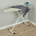thumbnail image 2 of Mainstays Full‑Size T‑Leg Ironing Board – 53" x 14", Adjustable Height, Steel Frame, Thick Padded Cotton Cover, Non‑Slip Feet, Beige, 2 of 8