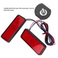 thumbnail image 2 of Scienceny Par de reflector LED universal para motocicleta que conduce la luz trasera del freno trasero Bombillas para automóviles Scienceny VI002872-00, 2 of 6