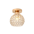 thumbnail image 1 of 2 Lampara Elegante De Techo Moderna Con Cristal Dorado, 1 of 5