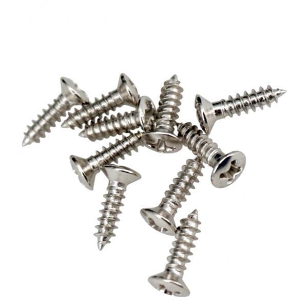 2x 50 Piezas de Tornillos de Montaje de para Accesorios de Piezas de Bajo de Guitarra Eléctrica Hugo Tornillos de montaje del golpeador de guitarra