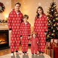 thumbnail image 5 of XUNKUSGA Christmas Pajamas for Family Classic Print Hooded Fleece Zip Up Jumpsuit Pjs Soft Skin Friendly Long Sleeve Family Matching Christmas Onesie Pajamas Holiday Loungewear, 5 of 8