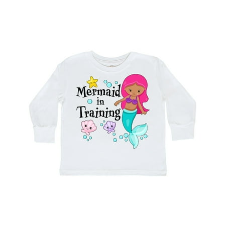 

Inktastic Mermaid in Training Gift Toddler Toddler Girl Long Sleeve T-Shirt