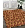 thumbnail image 3 of Ahgly Company Machine Washable Indoor Square Transitional Red Area Rugs, 3' Square, 3 of 7