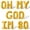 Gold, variant on Letter Balloons - OH MY GOD IM 80 16" Inch Alphabet Letters Foil Mylar Balloon 80th Birthday Party Banner (Gold)