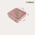 thumbnail image 1 of 1Pc Portable Microwavable Lunch Box Eco-Friendly Wheat Straw Bento Box Kitchen Food Container Lunch Box Home Accessories Pink 1100ml, 1 of 6