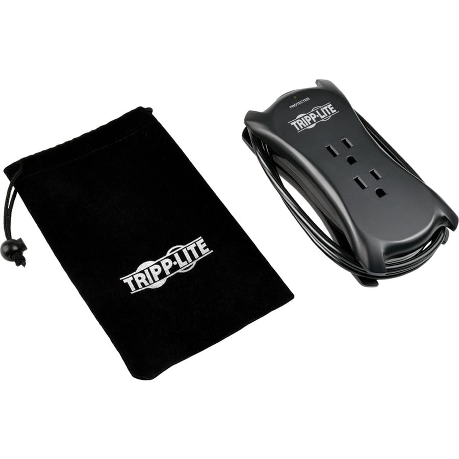 Tripp Lite Protect It! 3-Outlet Travel-Size Surge Protector w/ 2 USB Ports