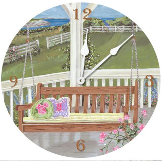 Lexington Studios 23409-LR 18 in. Porch Swing Round Clock