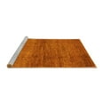 thumbnail image 2 of Ahgly Company Machine Washable Indoor Rectangle Abstract Yellow Modern Area Rugs, 4' x 6', 2 of 4