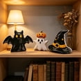 thumbnail image 3 of 3 Pack Fall Halloween Wooden Table Decorations, Spooky Ghost Letter Tiered Tray Ornaments, Vintage Rustic Table Centerpieces, Weather-Resistant Seasonal Decor for Indoor Household Spaces, 3 of 6