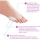 thumbnail image 2 of 10 almohadillas protectoras para juanetes, almohadillas de gel suave para protección de dedos para la bola del pie, separadores de dedos pequeños (dedo pequeño), 2 of 5