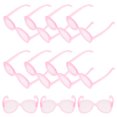 thumbnail image 3 of Lunettes de Soleil Poupée 50Ensemble Mini Design Accessoire pour Filles Accessoire de Photographie Cadeau Rose Rond Plastique, 3 of 9
