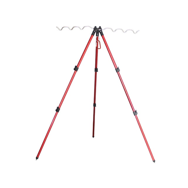 tamizeot Fishing Rod Telescopic Holder Tripod Bracket Sea Convenient Accessories B Red