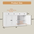 thumbnail image 5 of Metal Storage Cabinet, Multipurpose Storage Cabinet and 1 Drawer, 2-Tier Office Cabinet for Home, Living Room, Gym, Apartment (White), 5 of 8