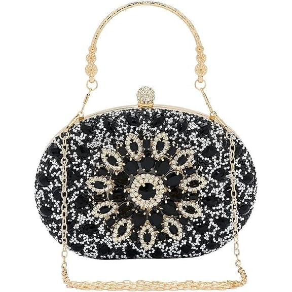 Clutch Purses for Women Formal Rhinestone Evening Bag Sparkly Handbags Wedding Party Cocktail Prom