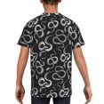 thumbnail image 5 of Wukai Snake Youth Unisex Short Sleeve T-Shirt for Boys, Girls, Teens, and Kids-X-Small, 5 of 7