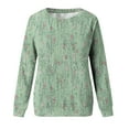 thumbnail image 4 of ShomPort Women's Fall Casual Floral Print Pullover Crewneck Long Sleeve Lounge Cute Sweatshirts, 4 of 4