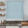 thumbnail image 5 of Vintage Haze Blue Sheer Curtains 63 Inches Long, Farmhouse Retro Solid Color Linen Texture Light Filering Curtains, Breathable Simi Curtain Privacy Drapes for Living Room Bedroom Window Treatment, 5 of 9