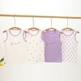 thumbnail image 3 of MXIEZI 3-8 Years Little Girls Comfort Breathable Tanks Tops Underwear for Toddler Kids Soft Sleeveless Undershirt Cotton Vest, 3 of 9