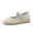 Beige, variant on Tapas Canvas Mary Jane Flat Espadrilles for Women, Cushioned Comfort Closed Toe with Adjustable Strap