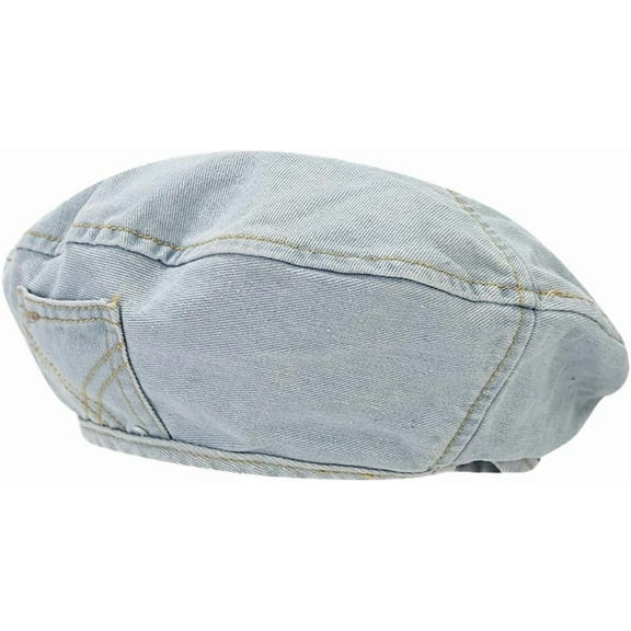 YooGuoGuo Retro Beret Hats for Women Washed Denim Beret Cap Artist Beanie Hat Ladies Fall Newsboy Cap