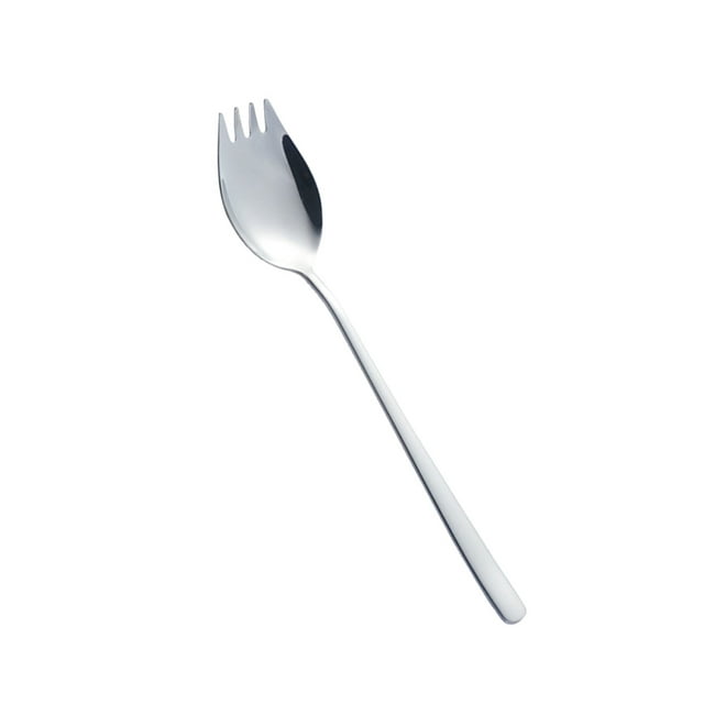 Rongfmy Stainless Steel Spork Ice Cream Spoon Salad Flatware Fruit Appetizer Dessert