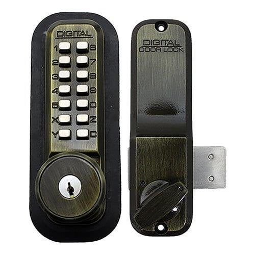 Lockey USA Mechanical Keyless Surface Mount Deadbolt Lock with Key