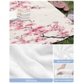 thumbnail image 6 of Cherry Blossoms Beach Towels Oversized Super Absorbent, Pink Flower Floral Spring Nature Country Lightweight Bath Towel Quick Dry Sets For Bathroom/Pool/Rv Camping/Beach Play/Gym Room/Picnic 30"x60", 6 of 8