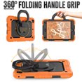 thumbnail image 4 of Dteck iPad mini 5 Case / iPad mini 6 Case with Built in Screen Protector, Child Proof Heavy Duty Shockproof Kids Case with Rotating Stand Handle Pencil Holder for iPad mini 5/4 7.9", Orange, 4 of 7