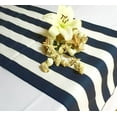 thumbnail image 2 of Cotton Print Table Runner 2 Inch Wide Stripes Navy, 2 of 4