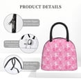 thumbnail image 4 of Fotbe Breast Cancer Awareness (3) Bolsa de Almuerzo con Estampado, Lonchera Aislada, Contenedor de Comida Reutilizable Tipo Cooler a Prueba de Fugas, 4 of 6