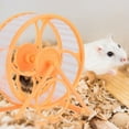 thumbnail image 5 of TABLZONE 2Pcs Quiet Operation Hamster Wheel Yellow PP Exercise Wheel For Guinea Pig, 5 of 7