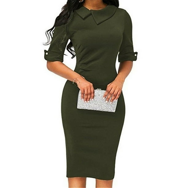 Cotton top pencil dress