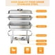 thumbnail image 4 of Chafing Plato para Buffet Set, Chafers y Buffet Calentadores con marco plegable, cuchara y pinza para bodas fiestas banquetes catering eventos, 4 of 9