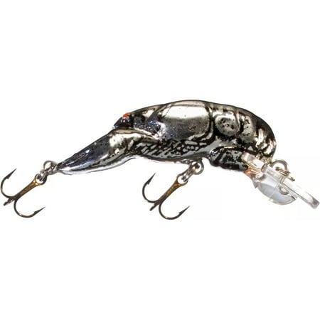 Rebel Teeny Wee Crawfish 1/10 oz Fishing Lure Chrome/Black Back