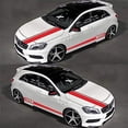 thumbnail image 5 of 5 Pcs Car Sticker, Vinyl Body Hood Sticker Car Racing Stripe Stickers, Cars Vinyl Bumper Sticker (Red), 5 of 5