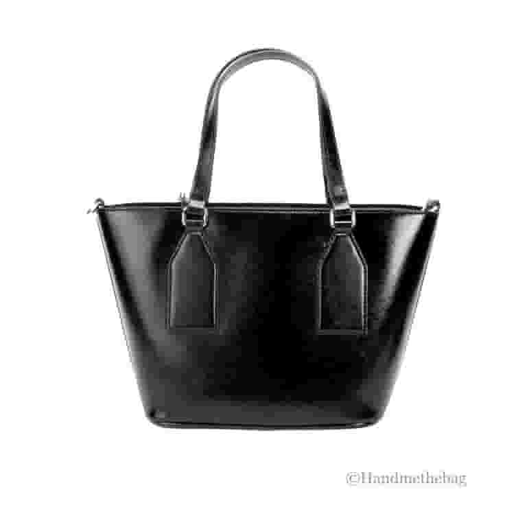 ★関税込み★ MARC JACOBS BLACK LEATHER THE SMALL TOTE BAG Marc Jacobs Small Black Saffiano Leather Tote Crossbody Bag
