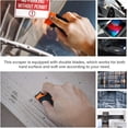 thumbnail image 5 of Razor  Scraper, Double Edge Razor Scraper Remover Tool with 30 count Razor  for Labels Stickers  Removal Auto Window Tint Vinyl Tool Application (2 Pack), 5 of 7