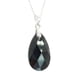 thumbnail image 2 of Juego de aretes y cadena ZVEZDA plata mexicana ley .925 negro, 2 of 5
