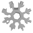 thumbnail image 4 of Porte-clés de Neige Combinaison Acier Inoxydable Forme de Neige Extérieur Portable Flocon de Neige Multi-Outils Clés, 4 of 8