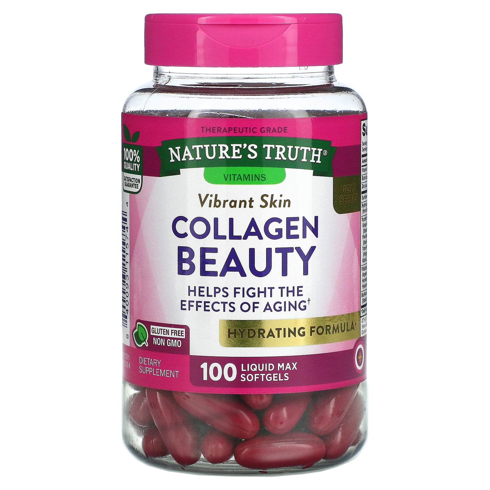 Collagen Beauty, 100 Liquid Max Softgels, Nature's Truth
