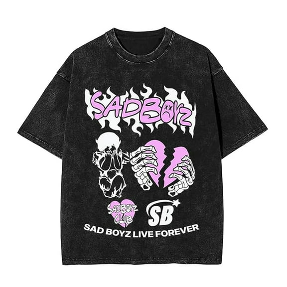 Junior H Sad Boyz T Shirt Fashion 100%Cotton T-shirt Men/Women O-Neck Tee Streetwear