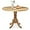 Natural, variant on 40-inch Round Dining Table, Rubber Wood Kitchen Dinette Table for 4 with Circle Tabletop & Pedestal Base, Mid Century Modern Dinette for Gathering, Leisure, Apartment, Bar (Natural)