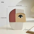 thumbnail image 3 of Promotion Sale! Nomeni Horticultural Water Basin Abstract Face Vases Resin Statue Flower Vase Face Pots Head Shaped for Birthday Gifts Home Office Decoration, Flower Pots Clearance Sale, 3 of 8