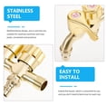 thumbnail image 3 of HAKIDZEL Multifunctional Water Tap Replacement Washers Brass Cylindrical Design For Kitchen Use 1 Set 5.3x3.5x1.4in, 3 of 5