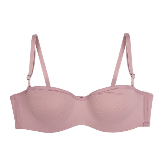 Brasier Fruit Of The Loom para Dama, Strapless Liso Morado Talla 34B