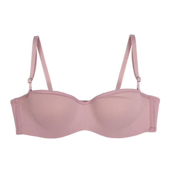 Brasier Fruit Of The Loom para Dama, Strapless Liso Morado Talla 34B