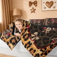 thumbnail image 4 of Erosebridal Leopard Print Bowknot 7-Piece Twin Bedding Sets For Kids,Cute Cherries Cute Bows Girls Bedding Comforter Set,Reversible Black, 4 of 7