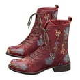 thumbnail image 3 of TAIAOJING Women Boots Ladies Casual Square Long Ankle Boots Slip On Fashion Shoes, 3 of 3