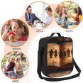 thumbnail image 5 of Honeii Vintage Family History Book Print Insulated Lunch Bag, Reusable Lunch Box for Adult, Leakproof Cooler Bag for Work Office Travel Picnic, 5 of 7